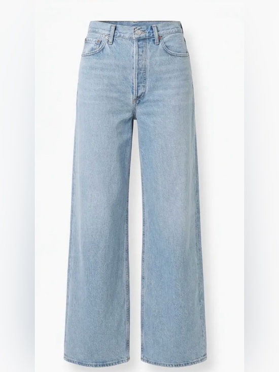 Agolde Denim - Agolde Light Blue Wide-Leg High-Rise Jeans
